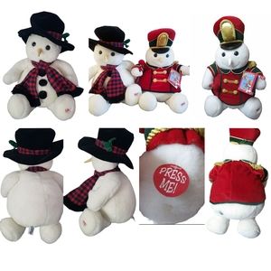 Vintage! SNOWDEN Plush 21" Snowman 1997 & 1999 (plays 19 songs moves arms)